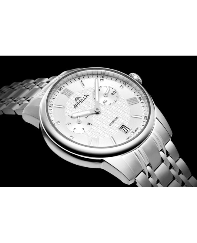 Ceas Appella, L70008.5163QF, 42 mm, silver