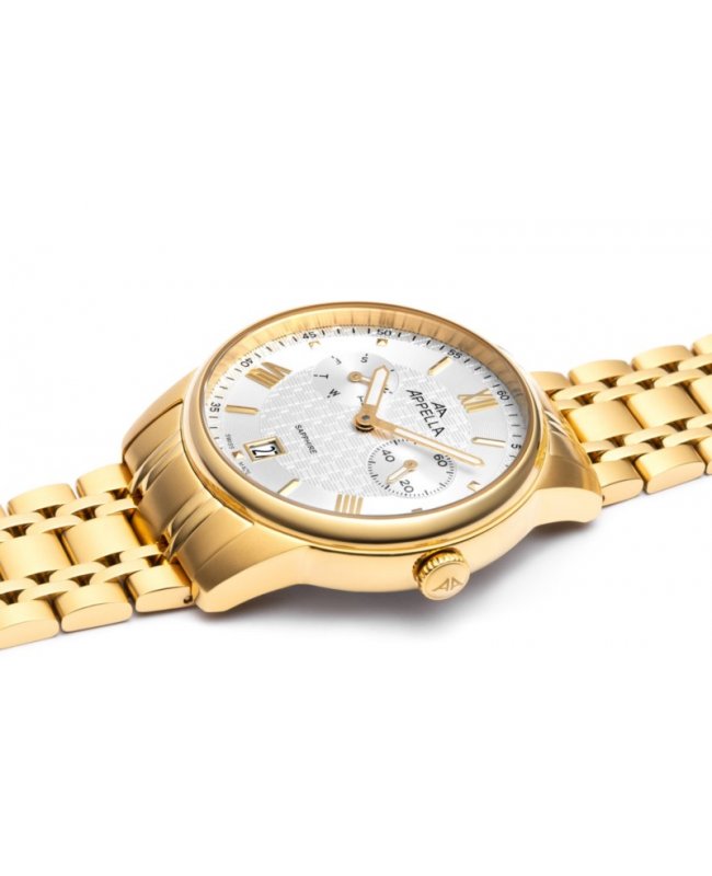 Ceas Appella, L70008.1163QF, 42 mm, gold