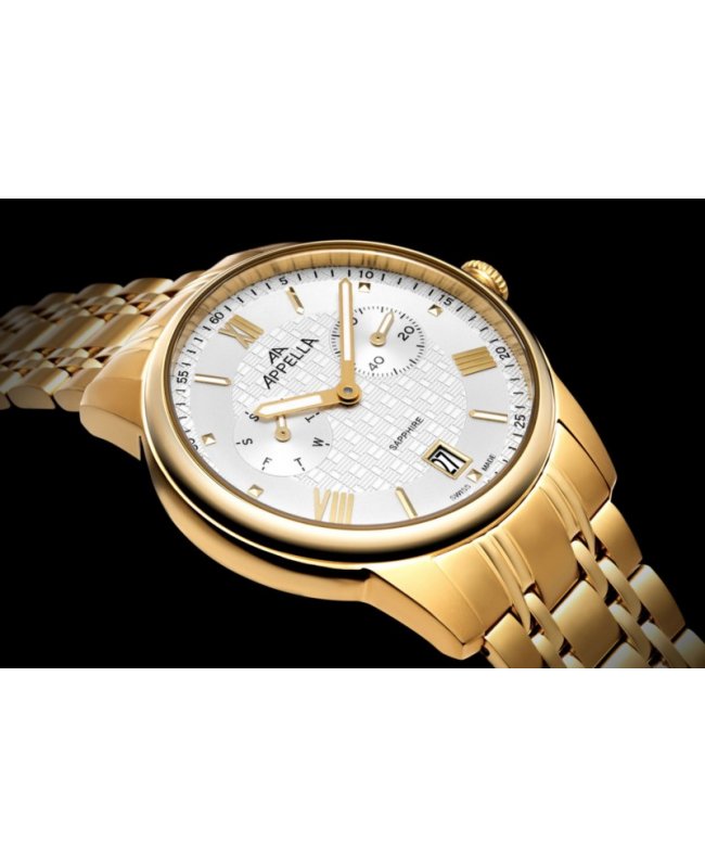 Ceas Appella, L70008.1163QF, 42 mm, gold