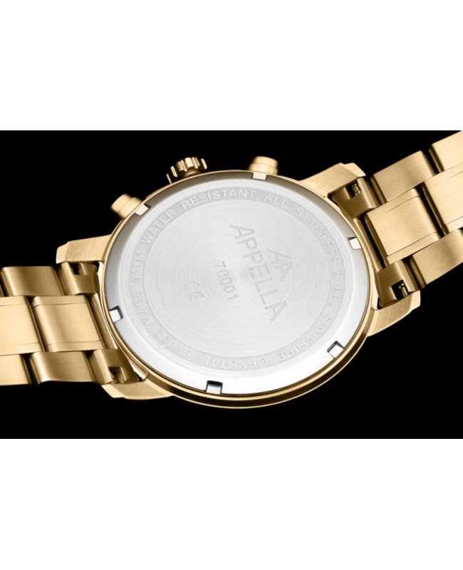 Ceas Appella, L70001.1113CH, 43 mm, gold