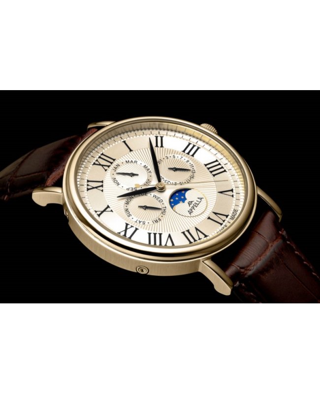 Ceas Appella, L70004.1B31QF, 43 mm, gold