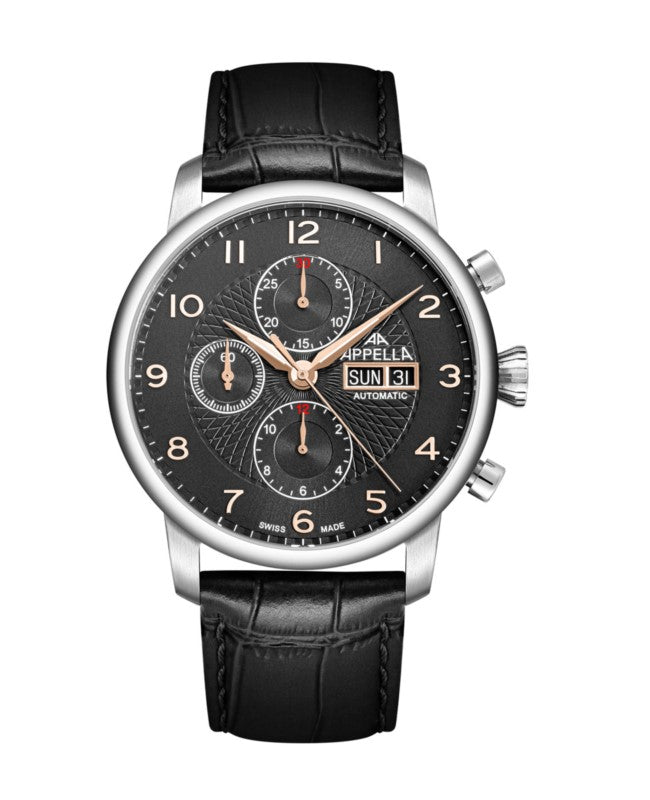 Ceas Appella, L70010.52R6ACH, 42,5 mm, silver, capac spate cu sticlă de safir antireflex