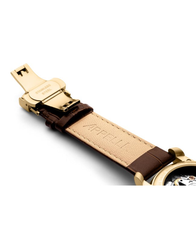 Ceas Appella, L70010.1B31ACH, 42,5 mm, gold, capac spate cu sticlă de safir antireflex