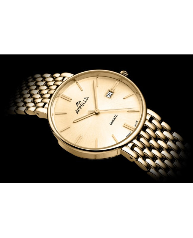 Ceas Appella, L12007.1111Q, 37,5 mm, gold