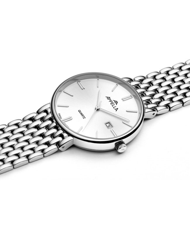 Ceas Appella, L12007.5113Q, 37,5 mm, silver