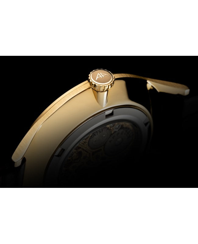 Ceas Appella, L90.1B63SM, 41 mm, gold, capac spate cu sticlă de safir antireflex