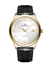 Ceas Appella, L70014.1263A, 42 mm, gold, capac spate cu sticlă de safir antireflex