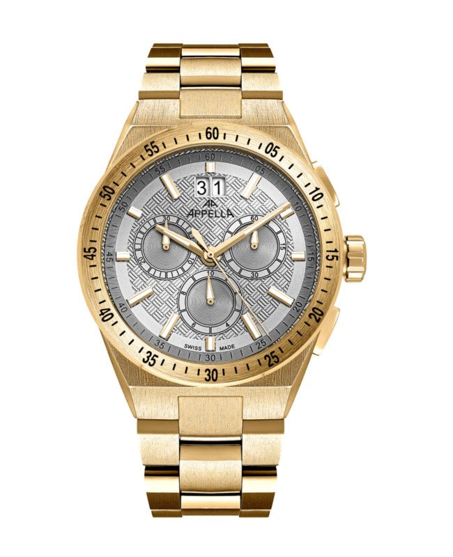Ceas Appella, L70015.1117CH, 41 mm, gold