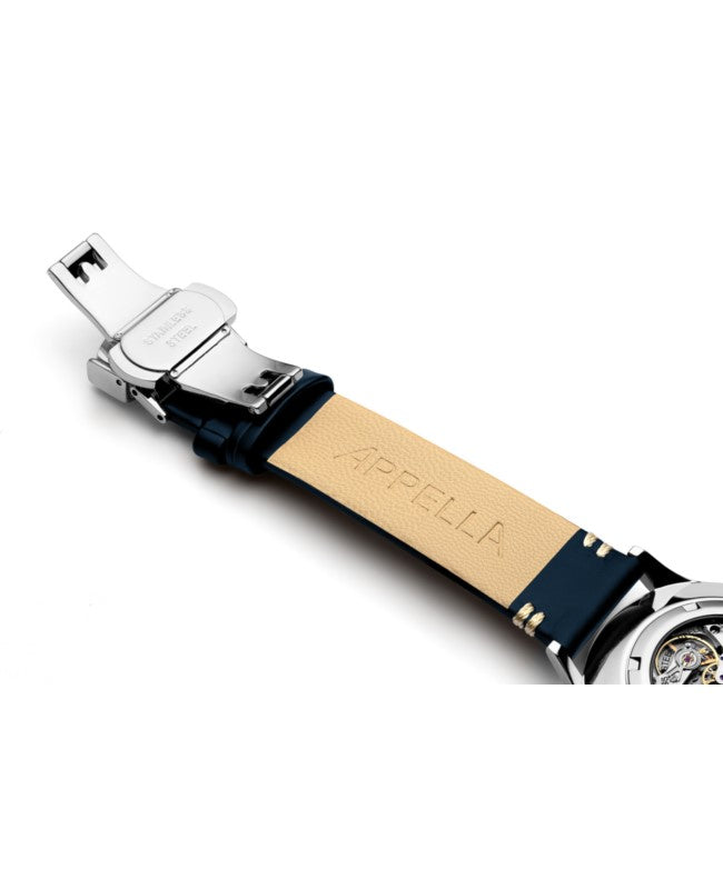 Ceas Appella, L90.5215M, 41 mm, silver, capac spate cu sticlă de safir