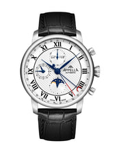 Ceas Appella, L70010.5233A, 42,5 mm, silver, capac spate cu sticlă de safir antireflex