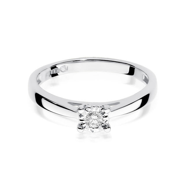 Inel Aur 14k cu Diamant 0.08 ct