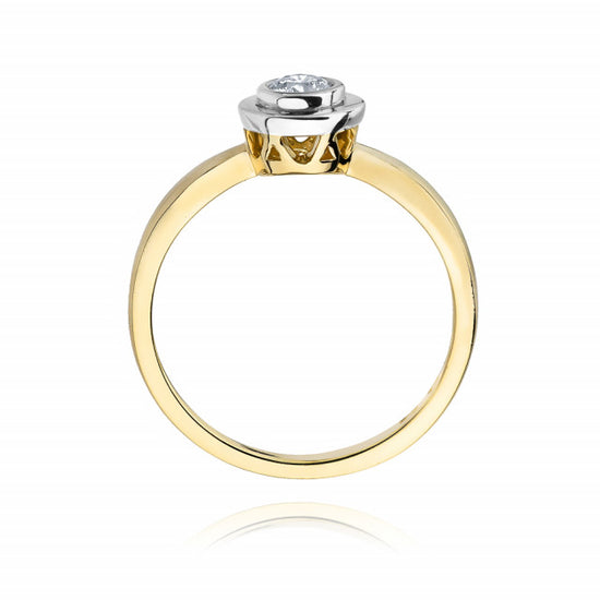 PROMO Inel Aur 14K cu Diamant Natural 0.20 ct