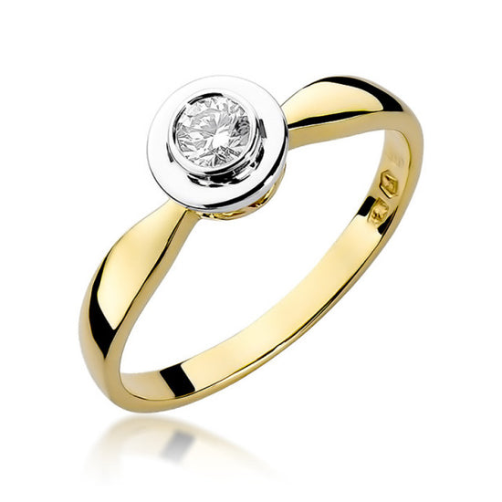 PROMO Inel Aur 14K cu Diamant Natural 0.20 ct