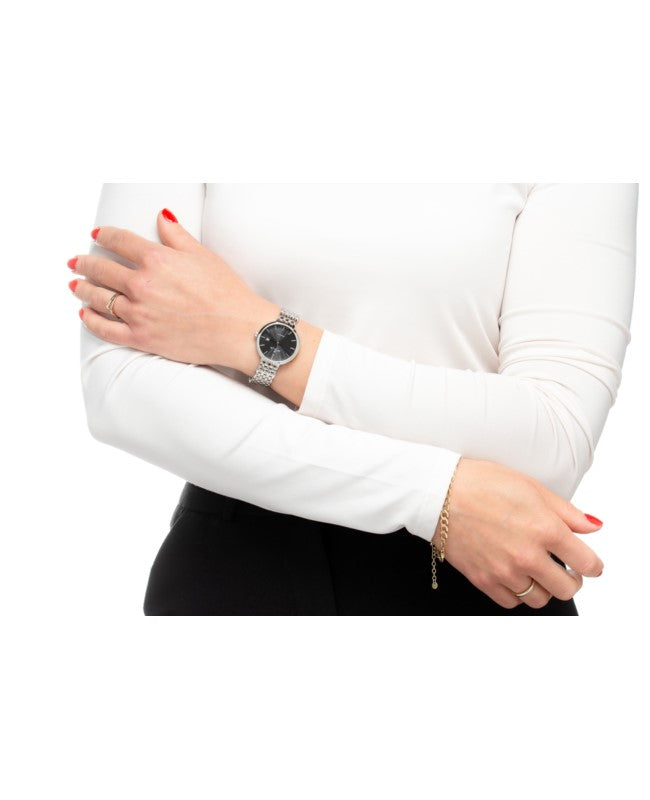 Ceas Appella, L32000.5114DQ, 31 mm, silver, cadran cu diamante (3 pietre)