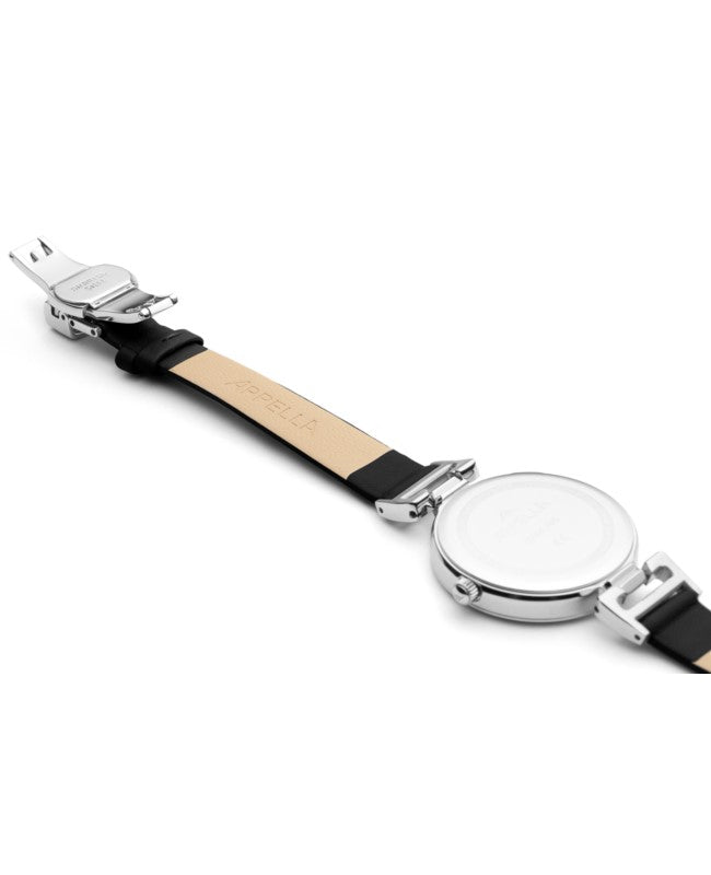Ceas Appella, L50001.5285DQ, 32 mm, silver, cadran cu diamante (8 pietre)