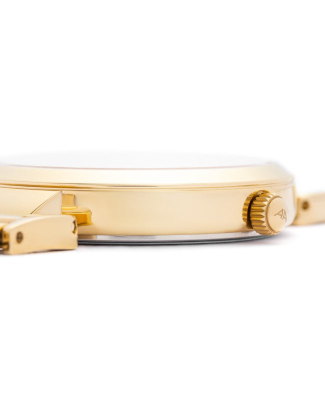 Ceas Appella, L50001.1187DQ, 32 mm, gold, cadran cu diamante (8 pietre)