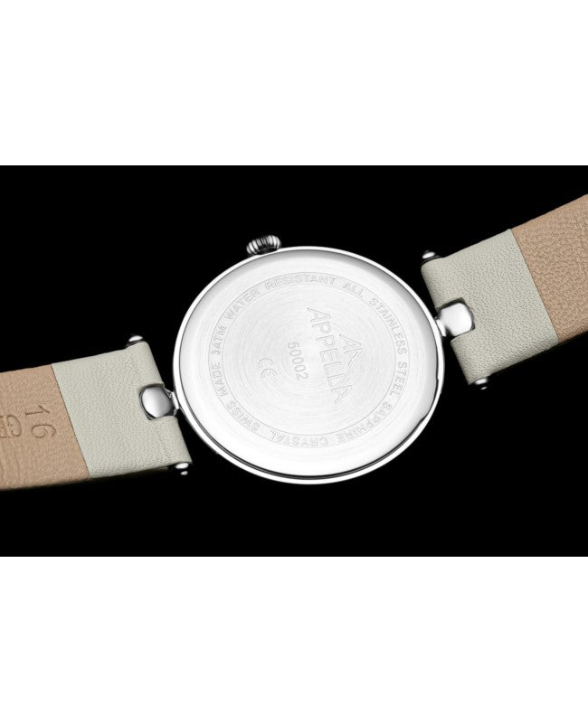 Ceas Appella, L50002.5G43DQ, 31 mm, silver, cadran cu diamante (12 pietre)
