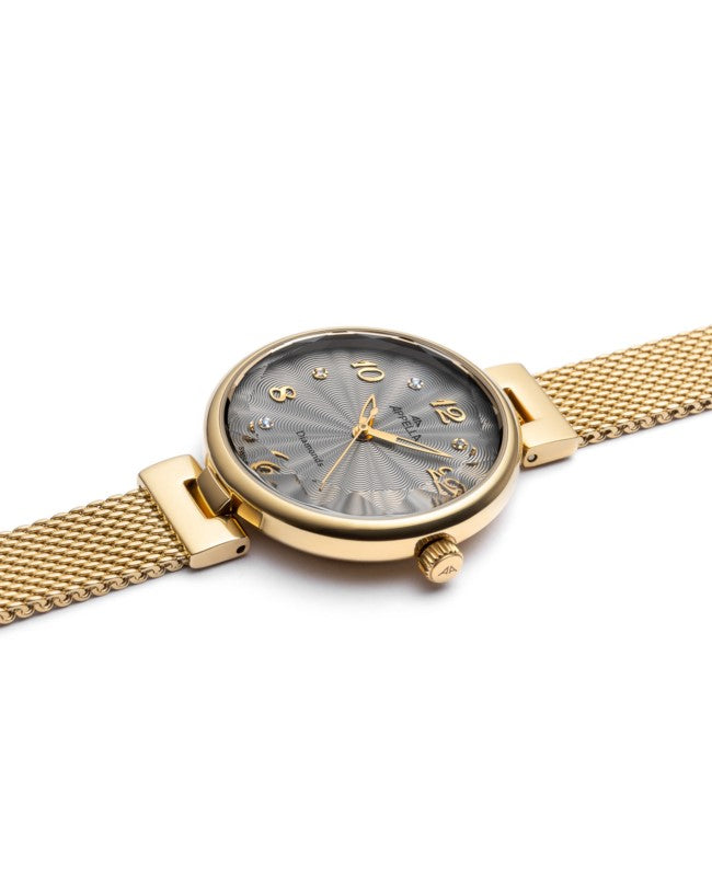 Ceas Appella, L50004.1177DQ, 30 mm, gold, cadran cu diamante (6 pietre)