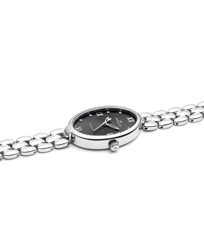 Ceas Appella, L50005.5187DQ, 21x31 mm, silver, cadran cu diamante (8 pietre)