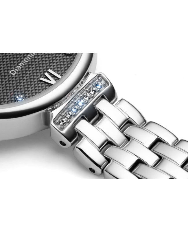 Ceas Appella, L50006.5187DQ, 30 mm, silver, cadran cu diamante (6 pietre)