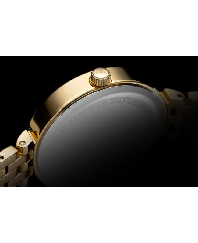 Ceas Appella, L50006.1183DQ, 30 mm, gold, cadran cu diamante (6 pietre)