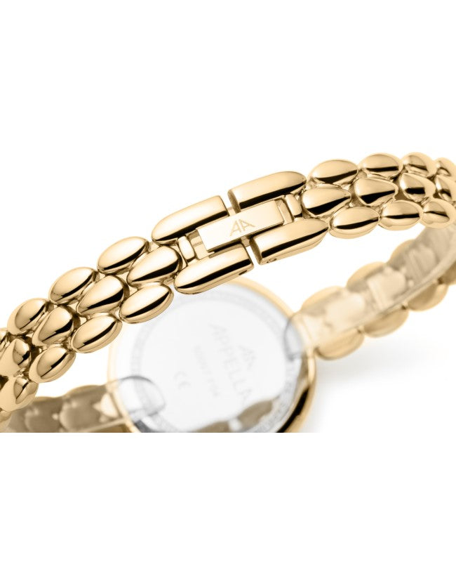 Ceas Appella, L50007.1183DQ, 28 mm, gold, cadran cu diamante (8 pietre)
