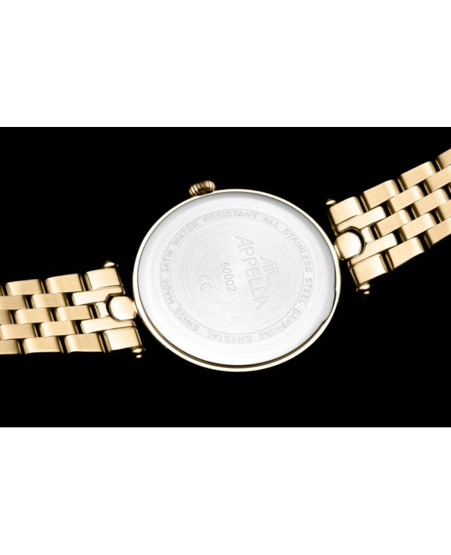 Ceas Appella, L50002.1147DQ, 31 mm, gold
grey, cadran cu diamante (12 pietre)