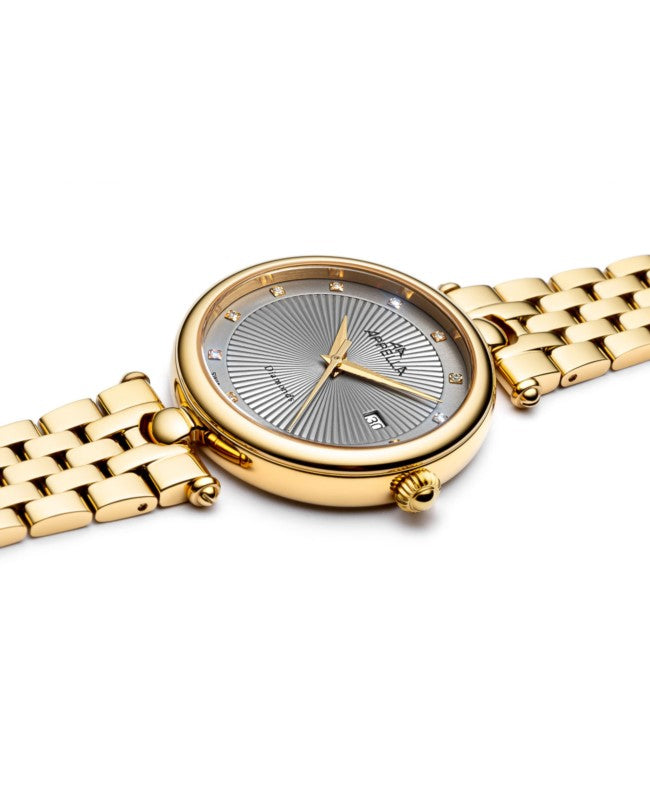 Ceas Appella, L50002.1147DQ, 31 mm, gold
grey, cadran cu diamante (12 pietre)
