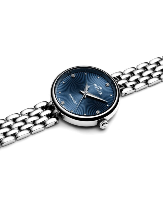 Ceas Appella, L50020.5145DQ, 29 mm, silver, cadran cu diamante (4 pietre)