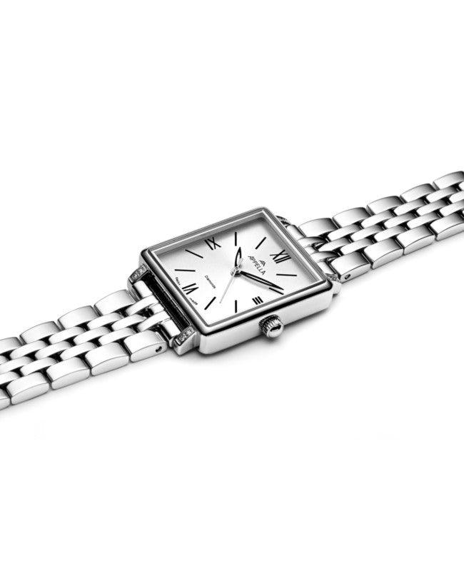 Ceas Appella, L50023.5163DQ, 24x26 mm, silver, carcasă decorată cu diamante (8 pietre)