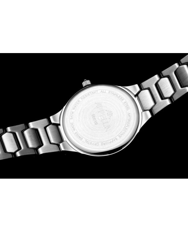 Ceas Appella, L50010.5113DQ, 31 mm, silver, cadran cu diamante (1 piatră)