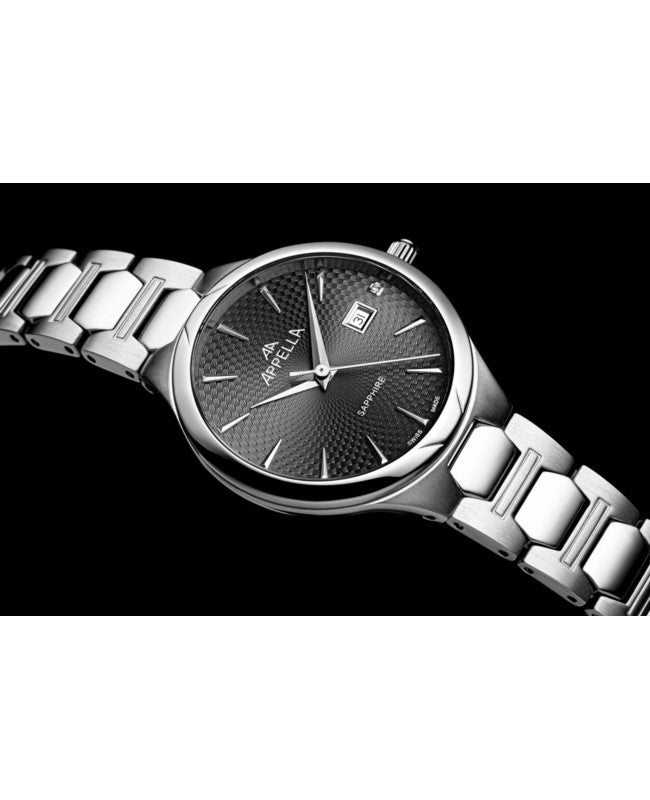 Ceas Appella, L50010.5116DQ, 31 mm, silver, cadran cu diamante (1 piatră)