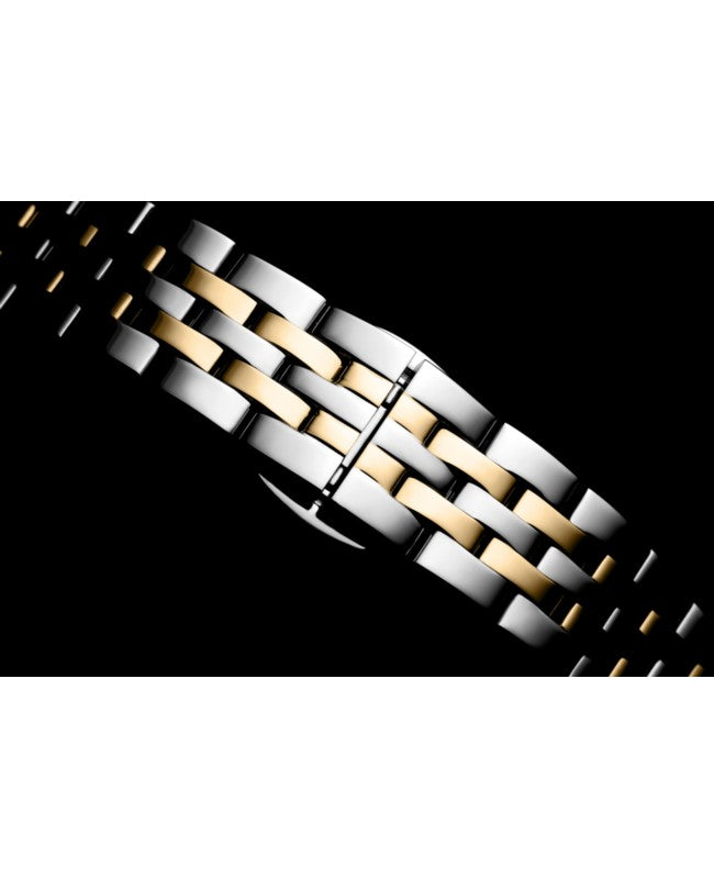 Ceas Appella, L50023.2163DQ, 24x26 mm, silver - gold, carcasă decorată cu diamante (8 pietre)