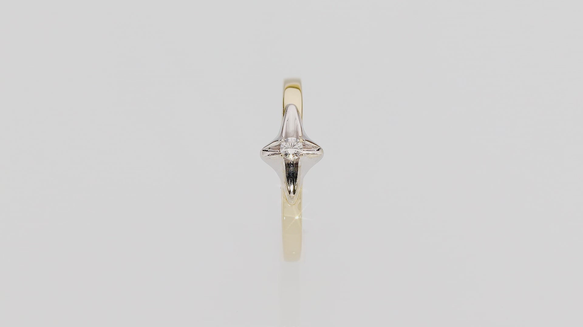 Inel Aur 14K cu Diamant 0.05 ct