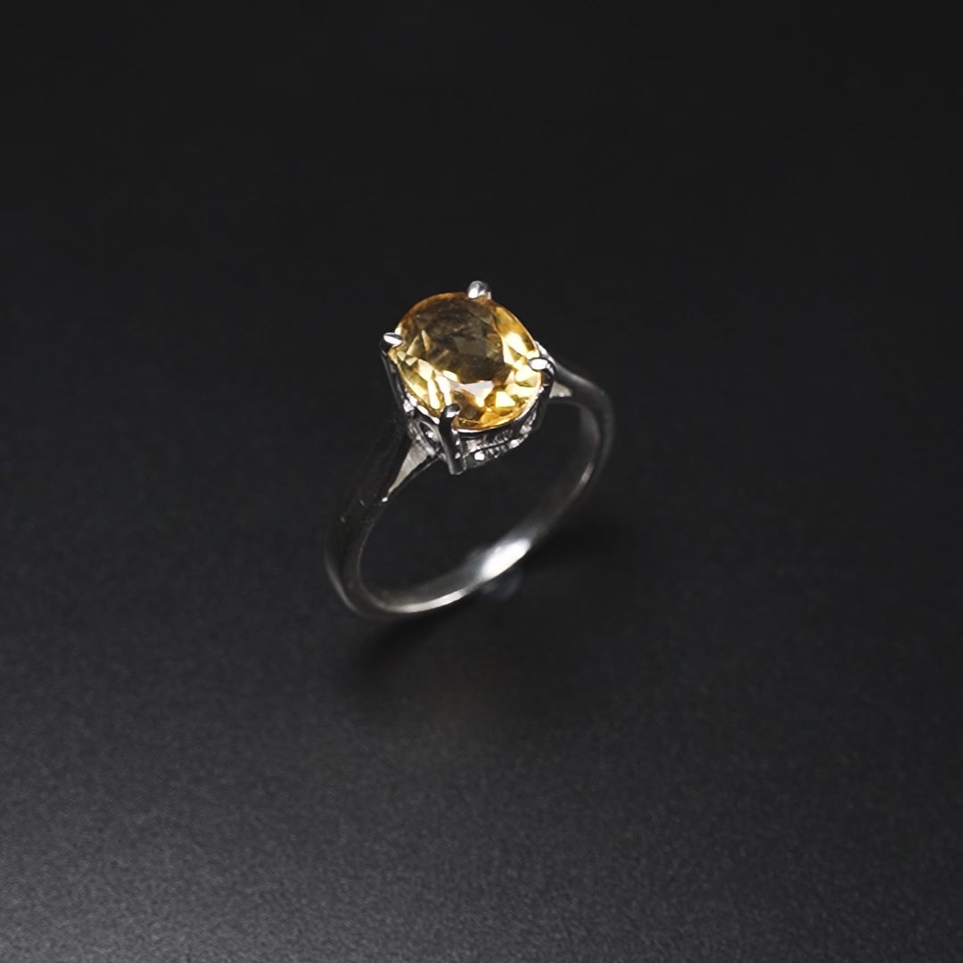 Inel Argint 925 cu Citrine