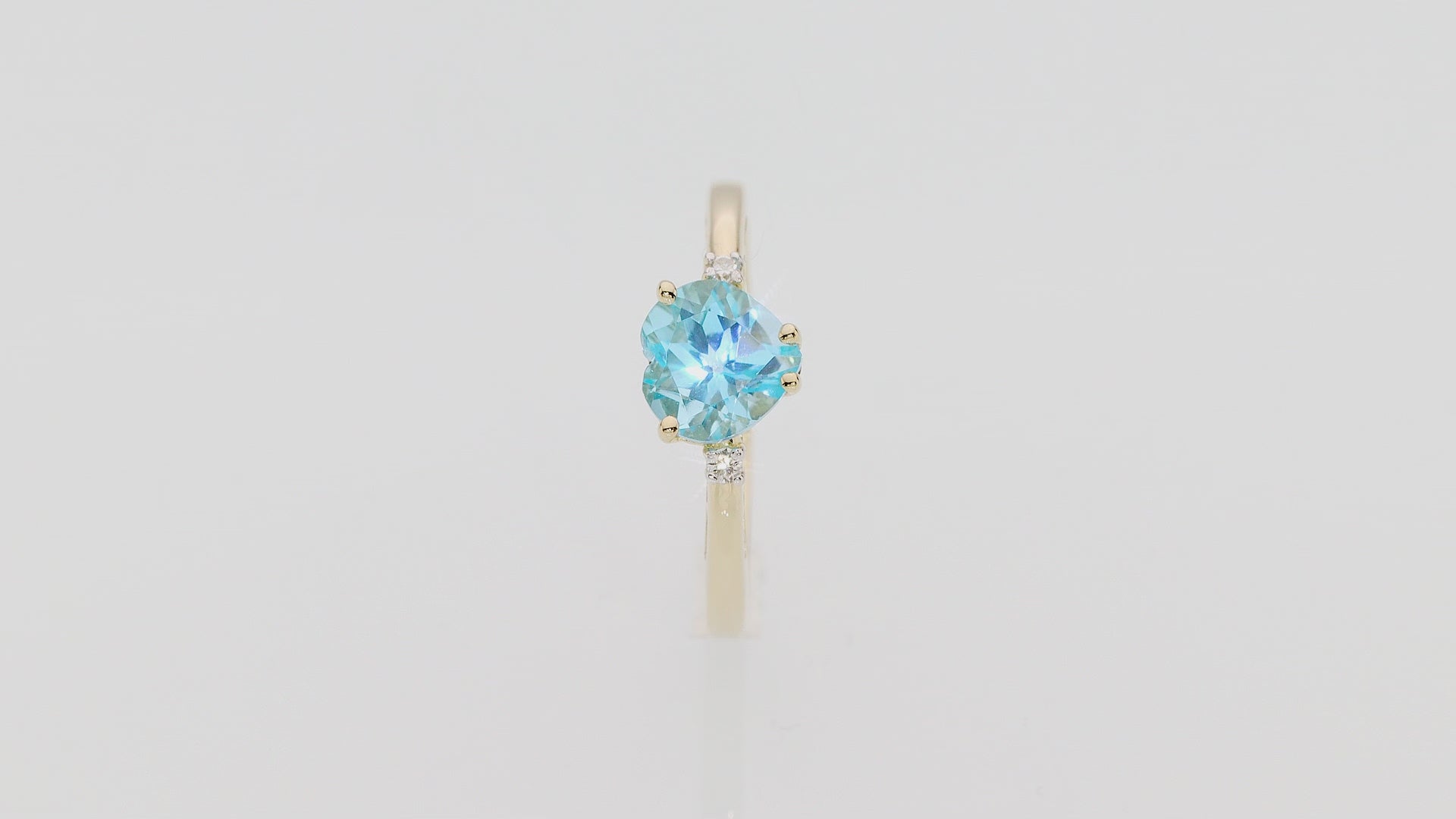 Inel Aur 14K cu Topaz 1.20 ct