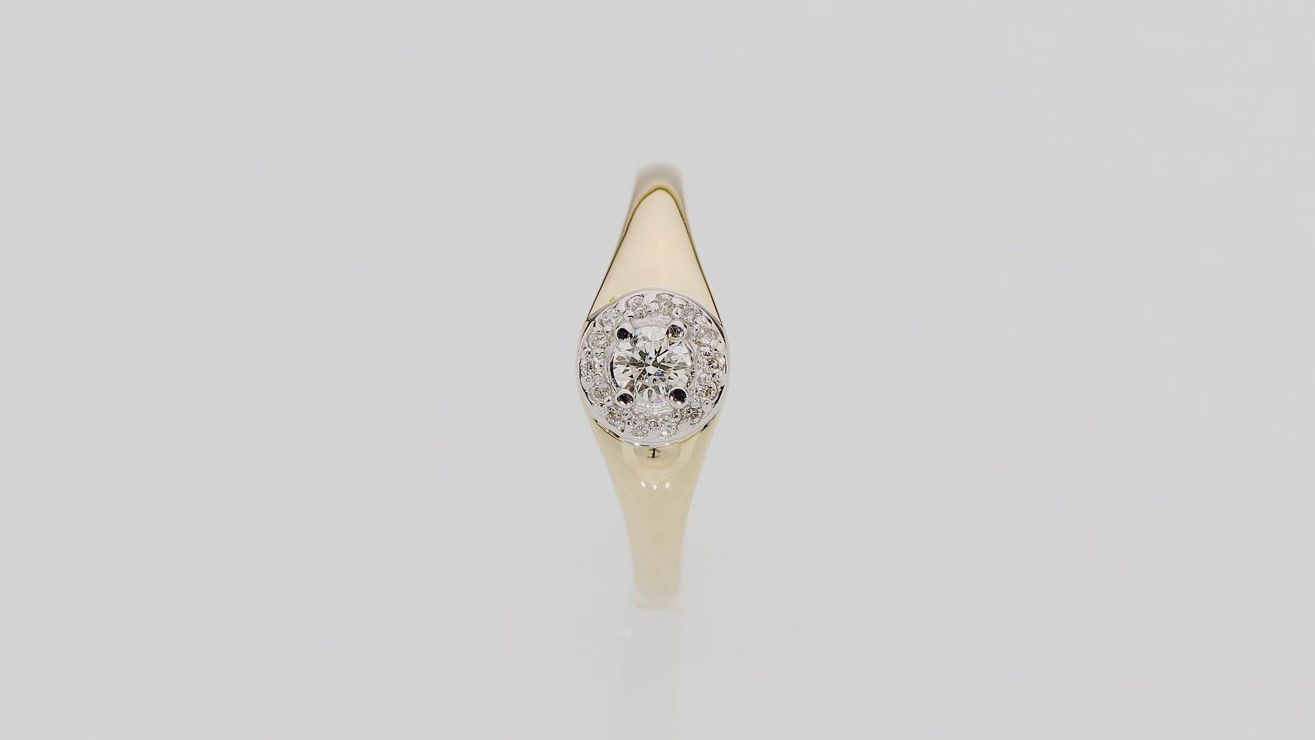 Inel Aur 14K cu Diamant 0.17 ct