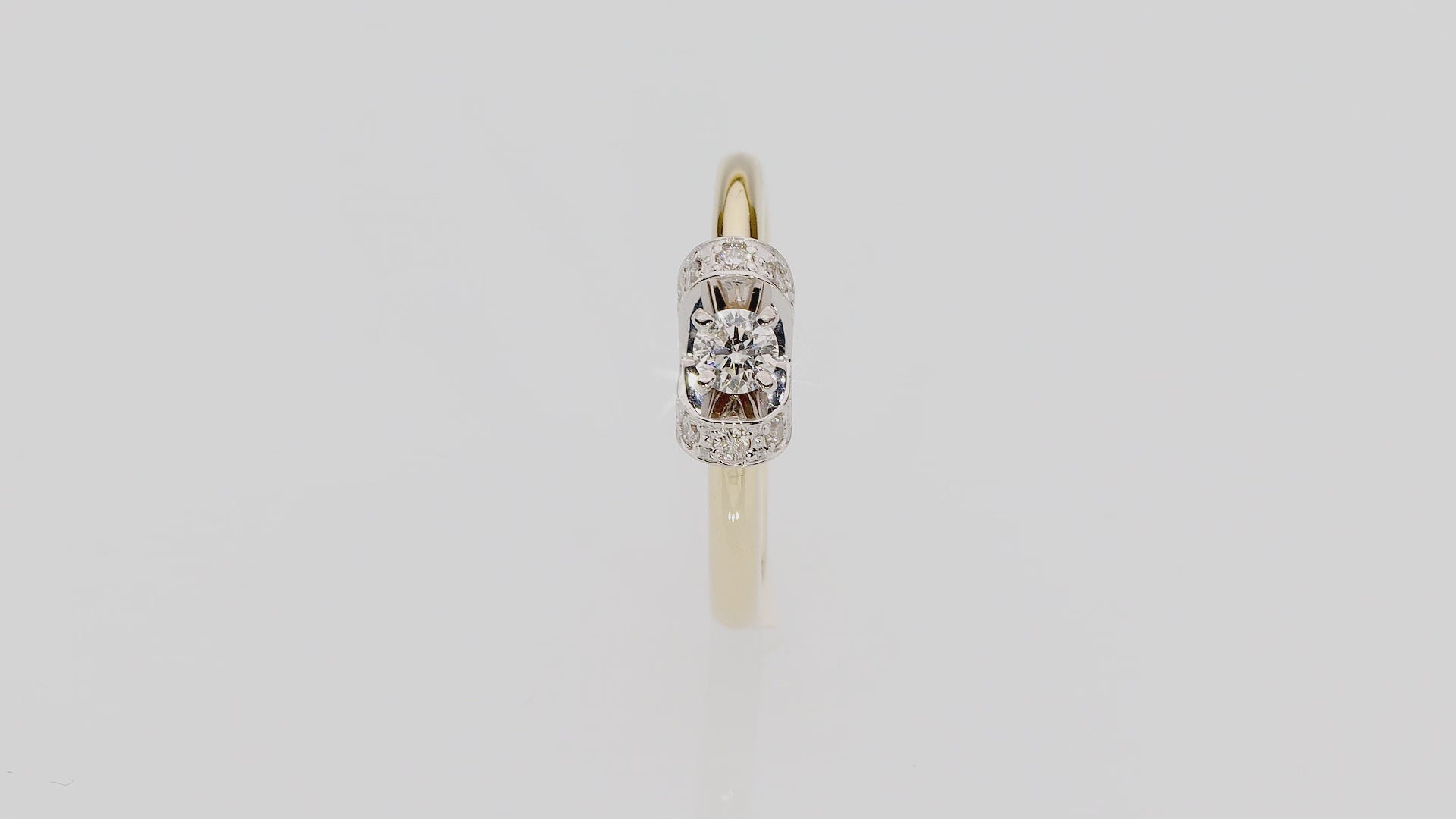 Inel Aur 14k cu Diamante 0.33 ct