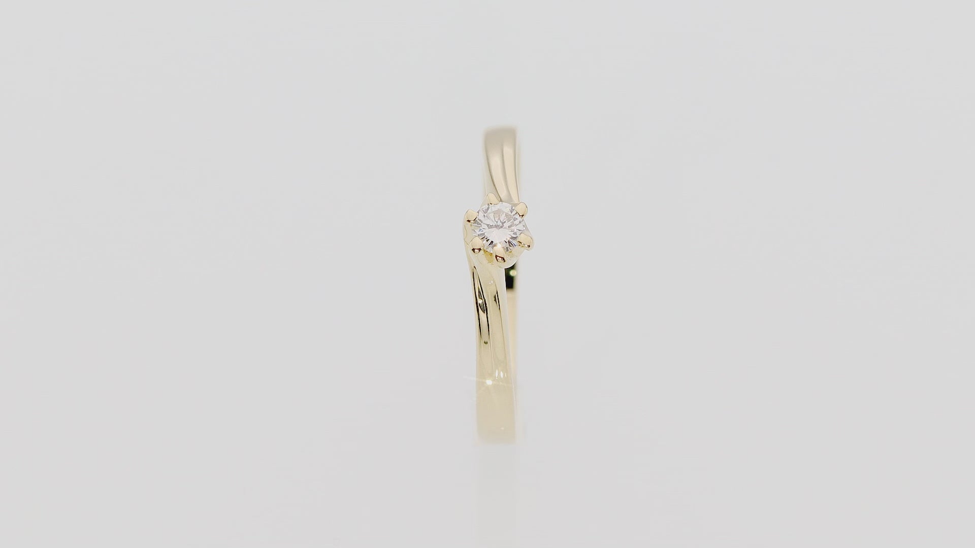 Inel Aur 14K cu Diamant 0.10 ct