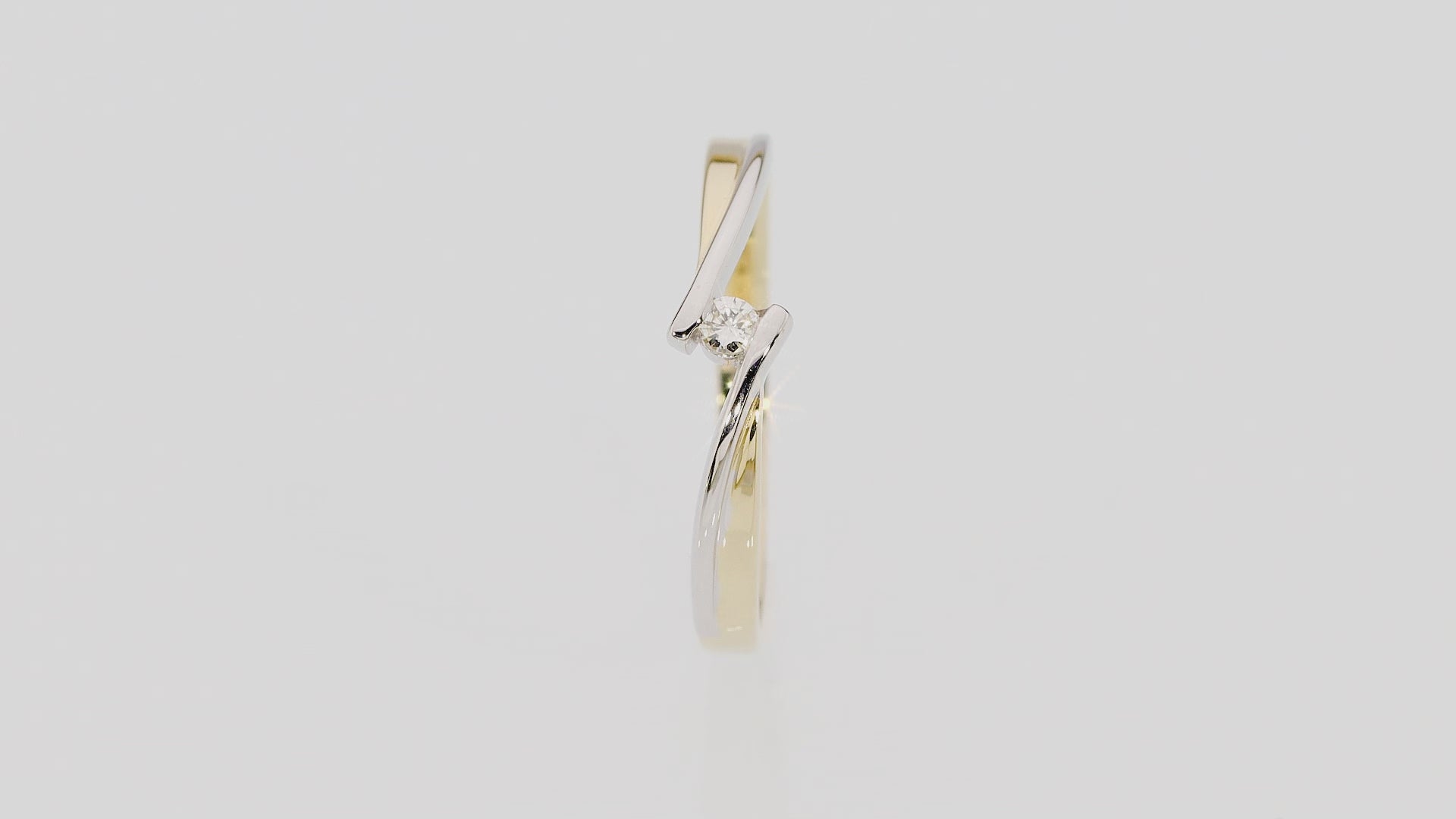 Inel Aur 14K cu Diamant Natural 0.04 ct