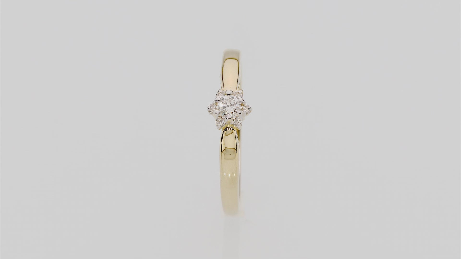 Inel Aur 14K cu Diamant 0,15 ct