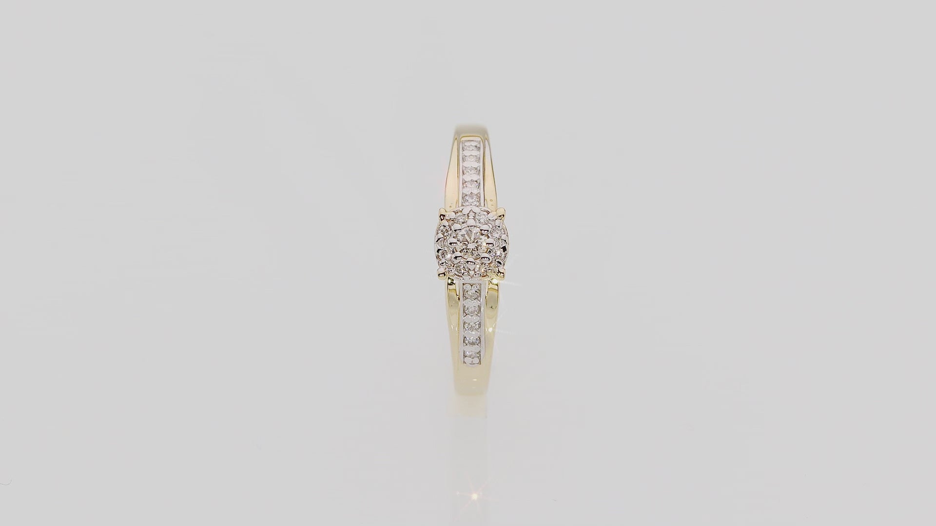 Inel Aur 14K cu Diamant 0.13 ct