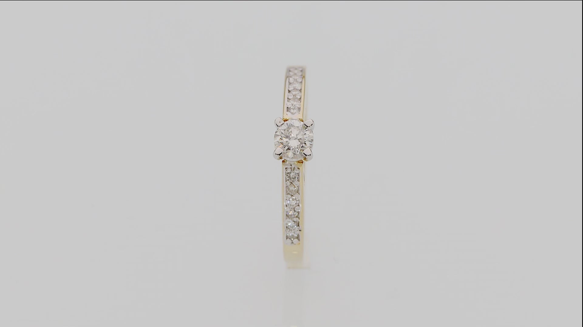 Inel Aur 14k cu Diamante 0,36 ct