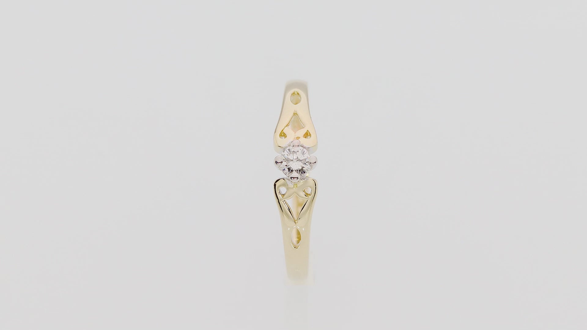 Inel Aur 14K cu Diamant 0.10 ct