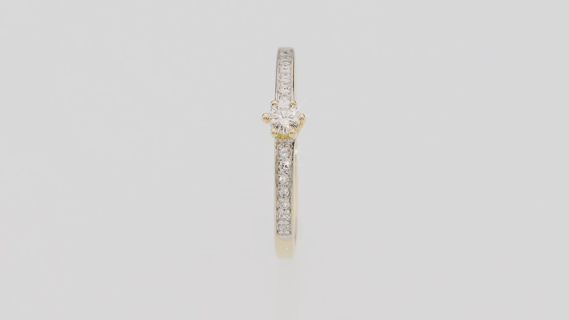 Inel Aur 14K cu Diamant 0.17 ct