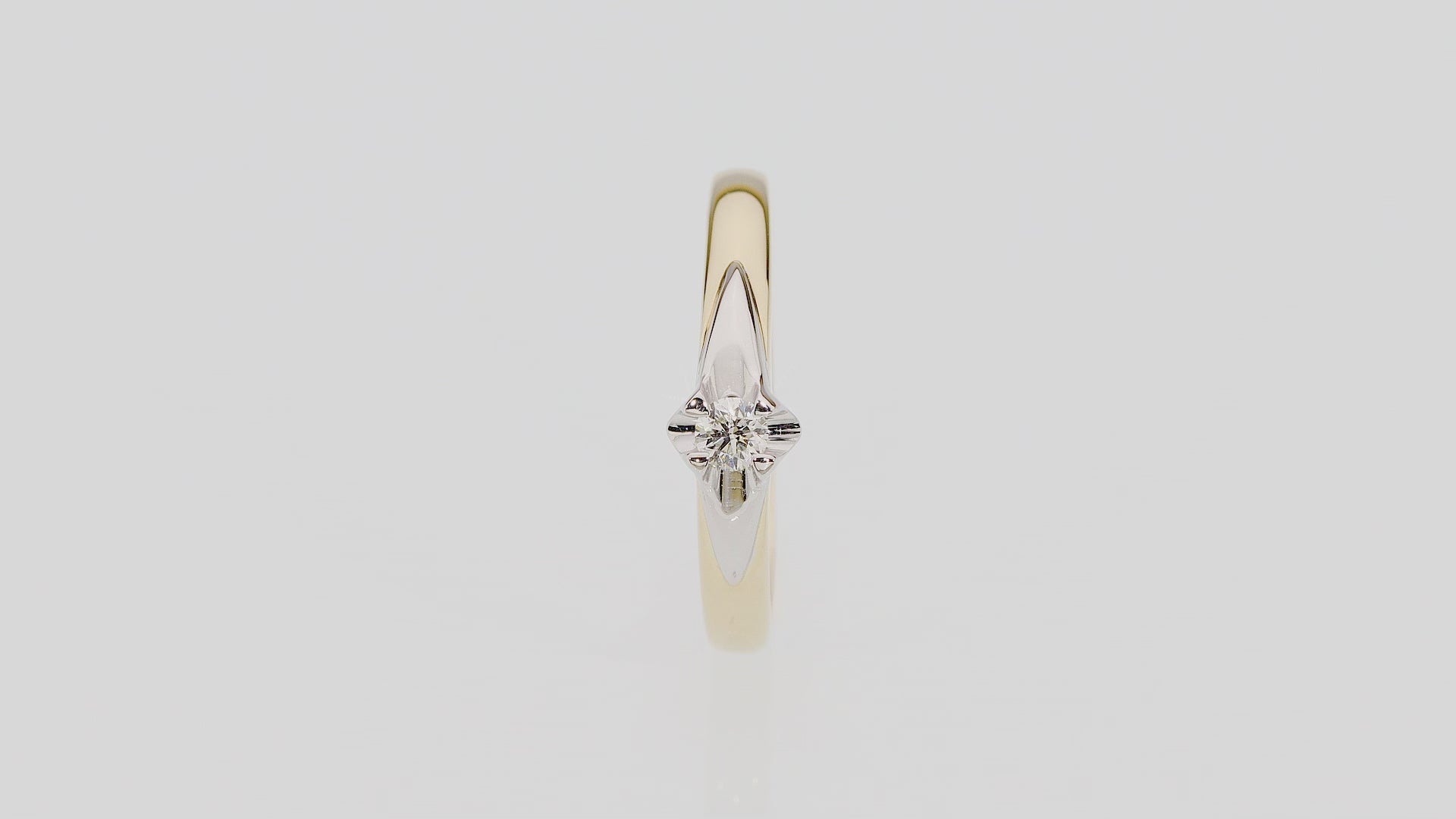 Inel Aur 14K cu Diamant 0.10 ct