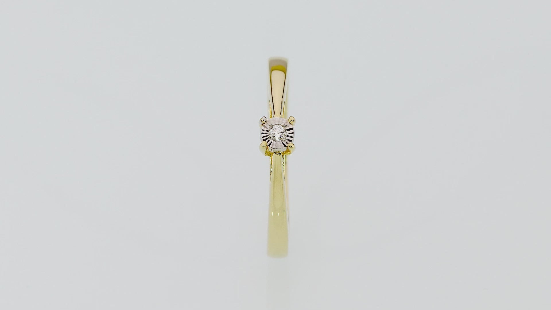 Inel Aur 14K cu Diamant 0.02 ct