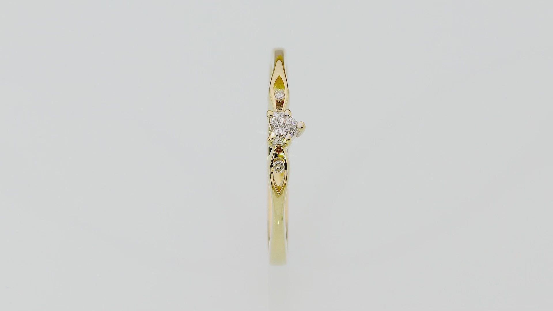 Inel Aur 14K cu Diamant 0.12 ct