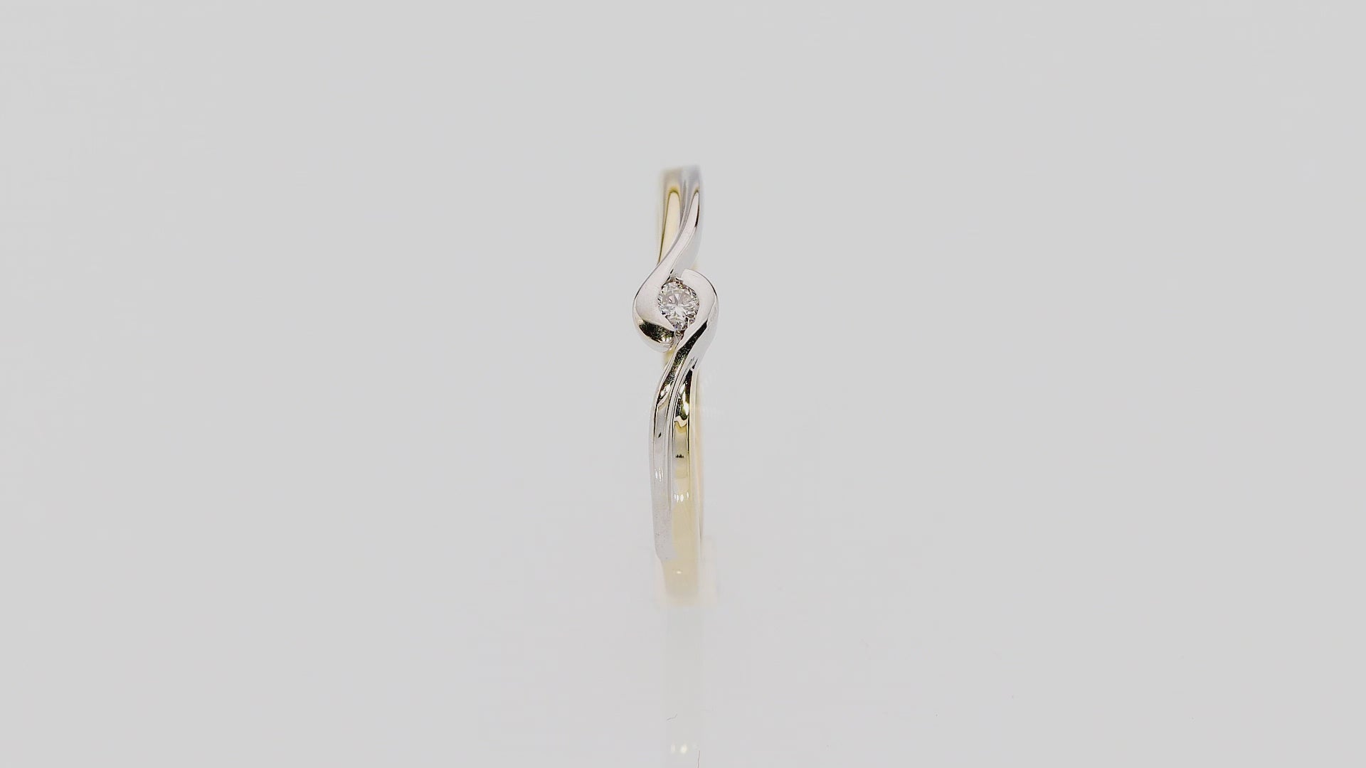 Inel Aur 14K cu Diamant 0.05 ct