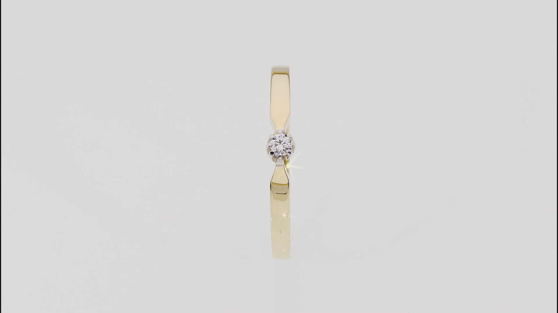 Inel Aur 14K cu Diamant 0.04 ct